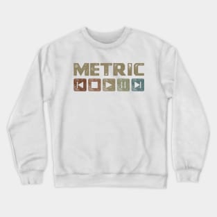 Metric Control Button Crewneck Sweatshirt